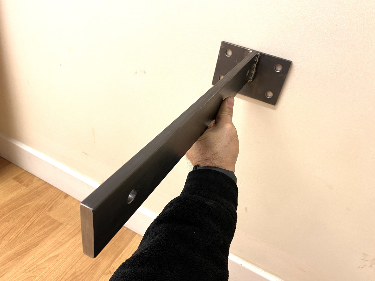 Floating Bench Metal Bracket, Heavy Duty Bench Support