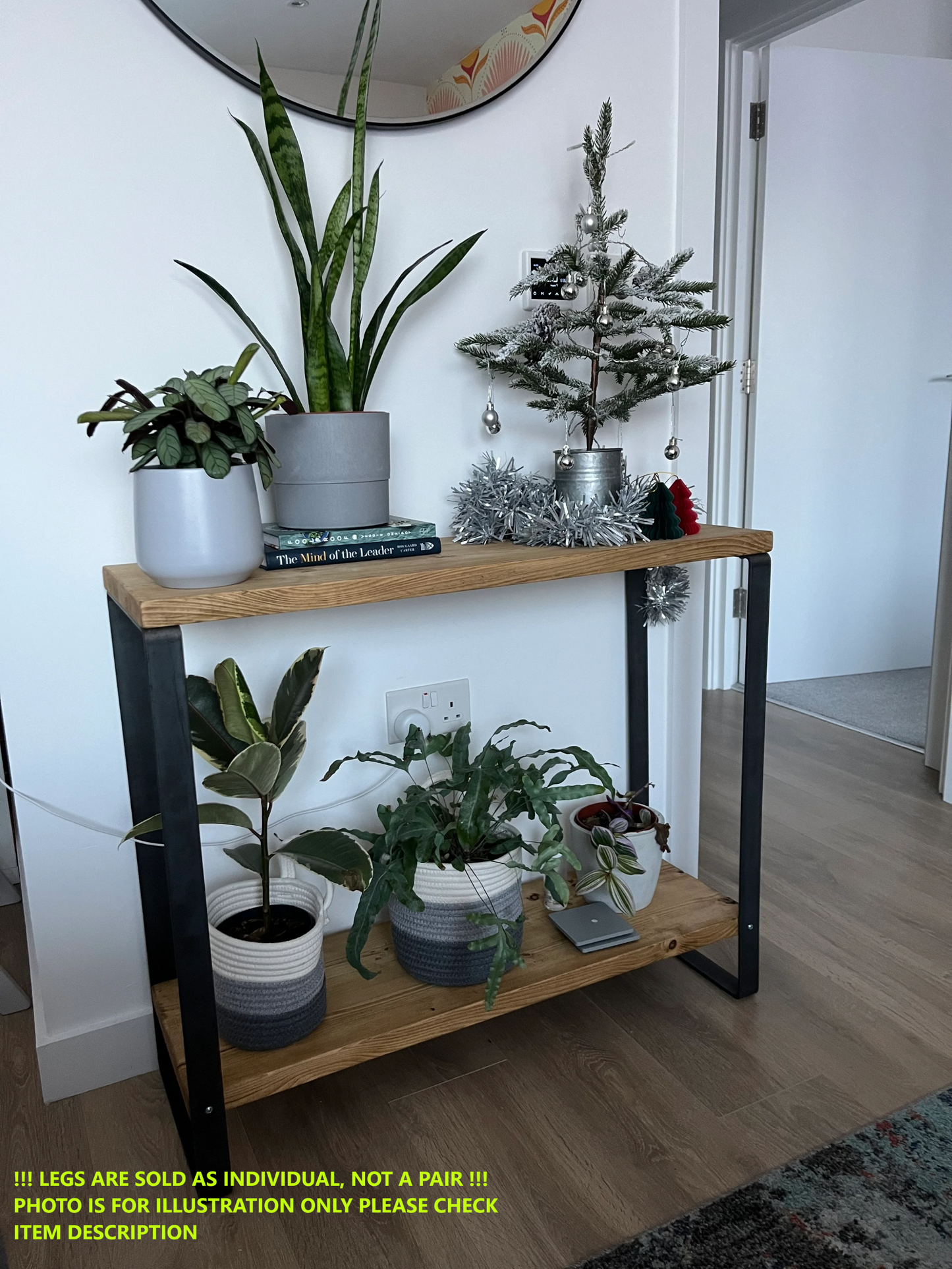 Console Table Leg, Hallway Metal Furniture Base, Feet Bench Desk Stands Modern Industrial Rustic Home Flat Bar 40X6mm, Weldpress Fabrication, Leicester Fabrication