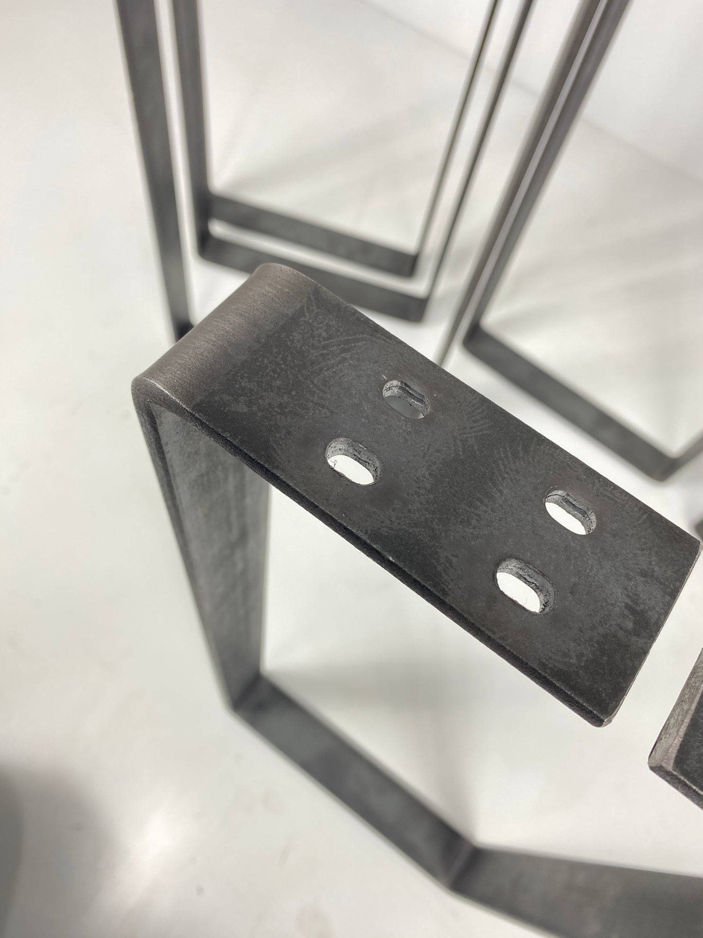 Console Table Leg, Hallway Metal Furniture Base, Feet Bench Desk Stands Modern Industrial Rustic Home Flat Bar 40X6mm