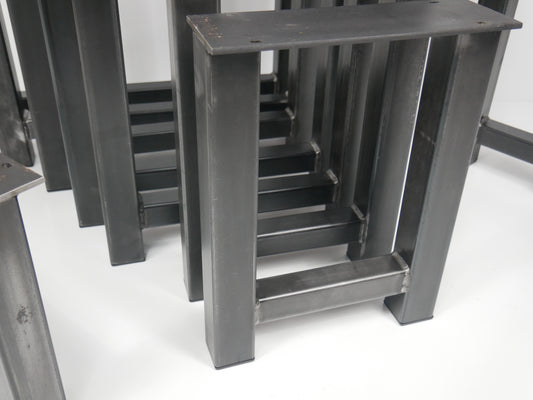 Heavy Duty Metal Table Leg Dining Coffee Bench Console Bar Office Desk Box Section Steel Rustic Square Rectangle A Frame Industrial, Weldpress Fabrication, Leicester Fabrication
