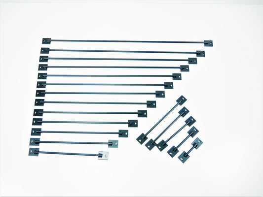 Window Security Bar Black Clutch Head Security Screw Straight Protection Garage Home Office Farm Rustic Shed Industrial Anti Taper, Weldpress Fabrication, Leicester Fabrication