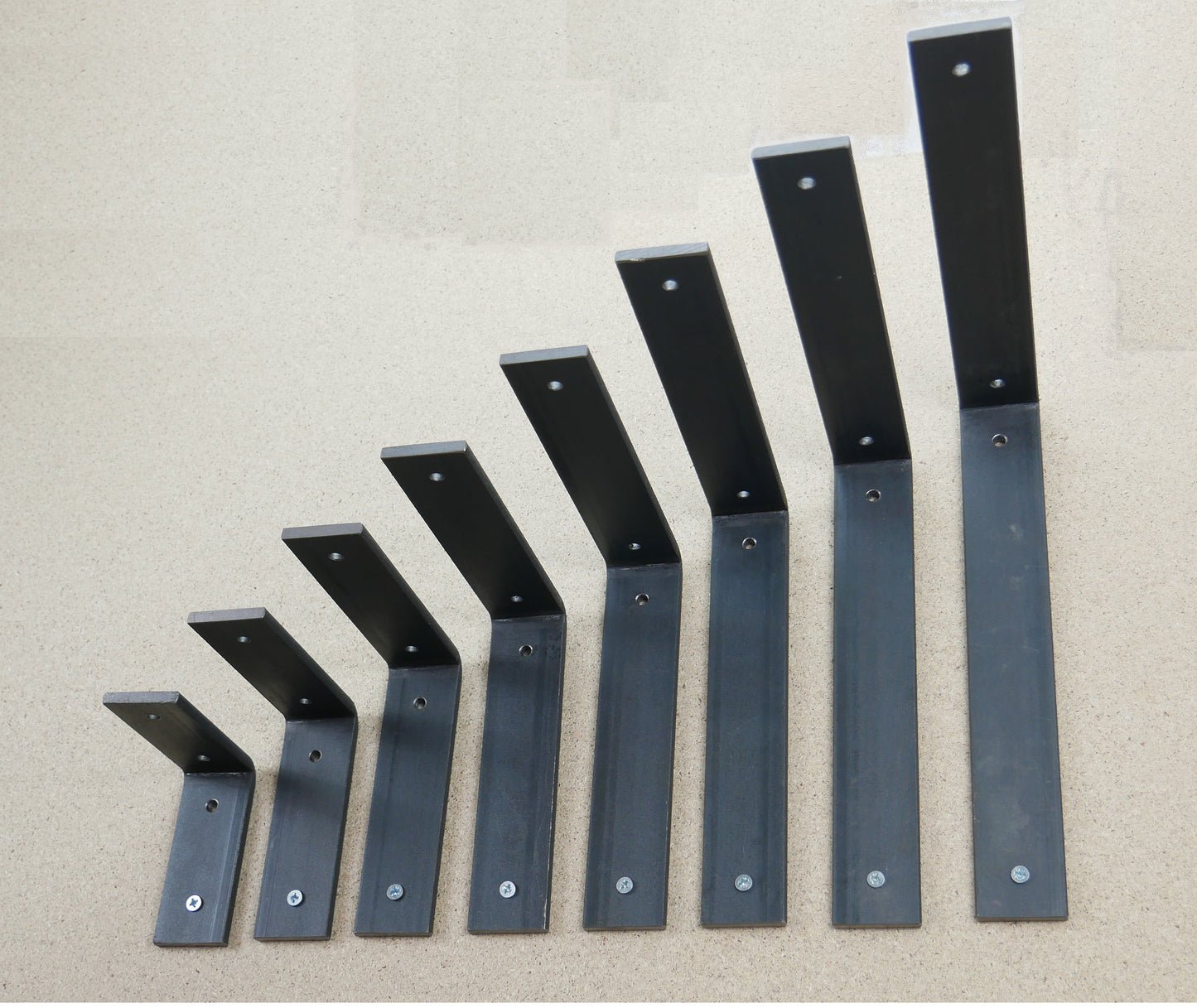 Pair Heavy Duty Shelf Metal Brackets 90 Degree Corner Braces Fence Repair Shelving Reinforcing Bracket 40X6mm Strong Steel Flat Bar, Weldpress Fabrication, Leicester Fabrication