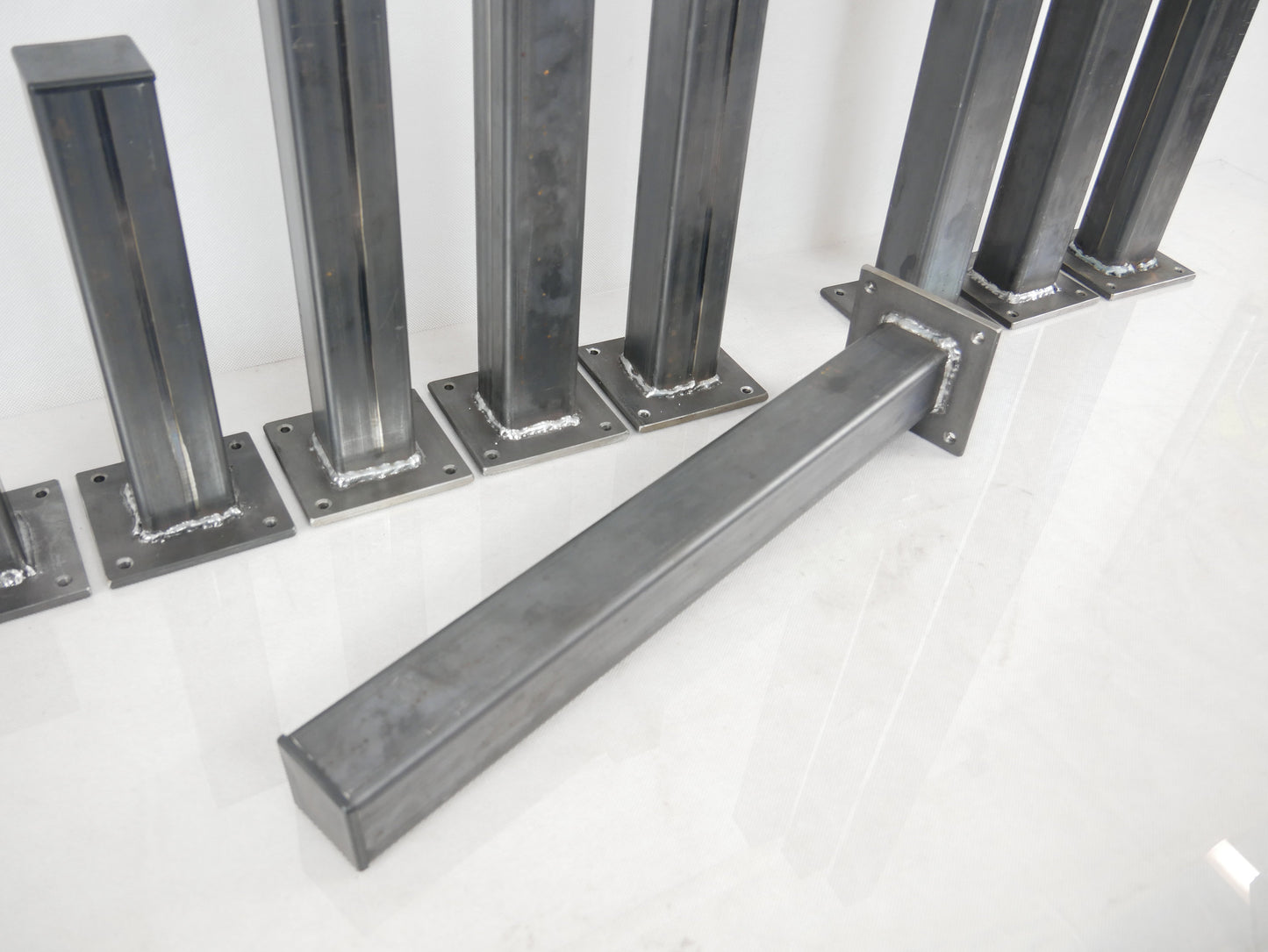 Table Legs Bench Desk Heavy Duty 50x50 Steel Metal Base Counter Top Furniture Feet Cabinet Industrial Style Low Coffee Table Project, Weldpress Fabrication, Leicester Fabrication