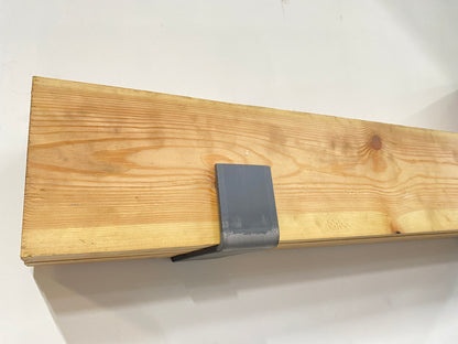 Fireplace Mantel Corbel Beam Bracket Support 60mm Wide, Farmhouse Industrial Iron Bracket, Rustic Hand Forged, Custom Metal Shelf Bracket
