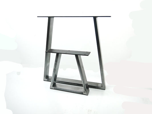 Trapezium Metal Table Leg, Low Coffee Tables, Furniture Feet Bench Desk Stands Industrial Table Legs