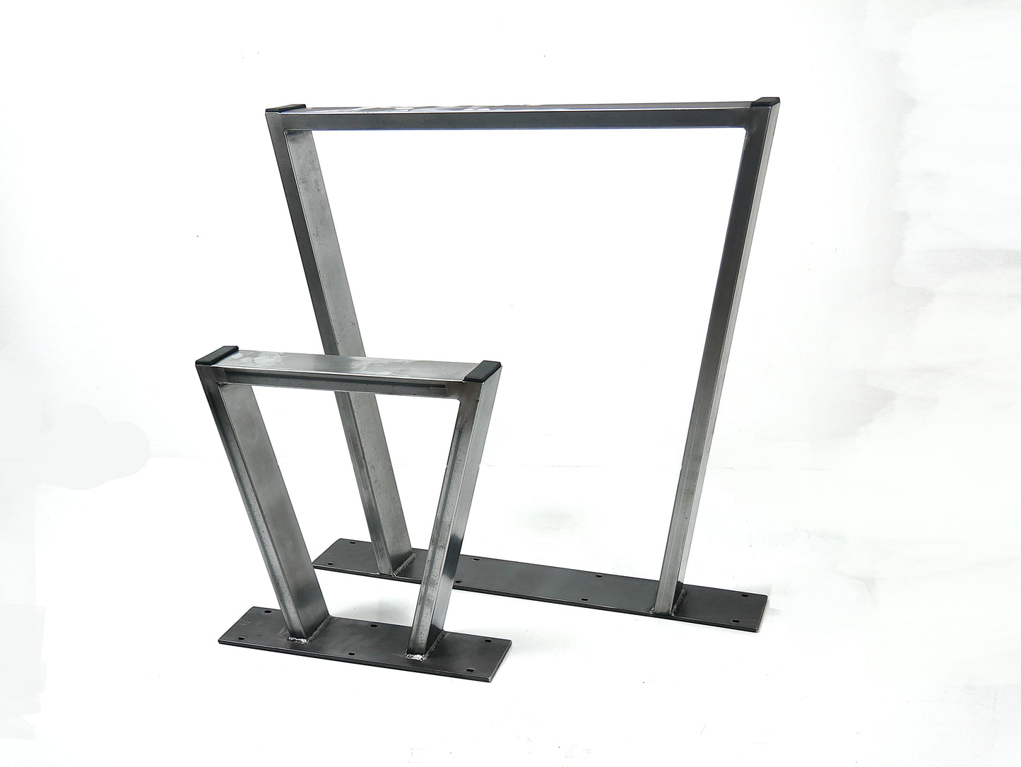 Trapezium Metal Table Leg, Low Coffee Tables, Furniture Feet Bench Desk Stands Industrial Table Legs