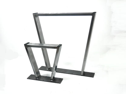 Trapezium Metal Table Leg, Low Coffee Tables, Furniture Feet Bench Desk Stands Industrial Table Legs
