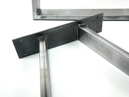 Trapezium Metal Table Leg, Low Coffee Tables, Furniture Feet Bench Desk Stands Industrial Table Legs