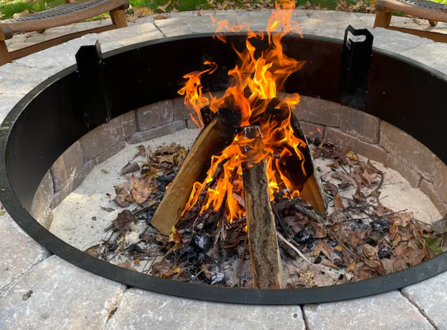 Vertical Fire Pit Grate WP Campfire Teepee, Patio, Kiva, Chiminea, BBQ Outdoor Fire, Wood Stacker, Outdoor Cooking Stand