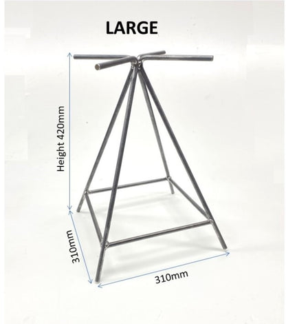 Vertical Fire Pit Grate WP Campfire Teepee, Patio, Kiva, Chiminea, BBQ Outdoor Fire, Wood Stacker, Outdoor Cooking Stand