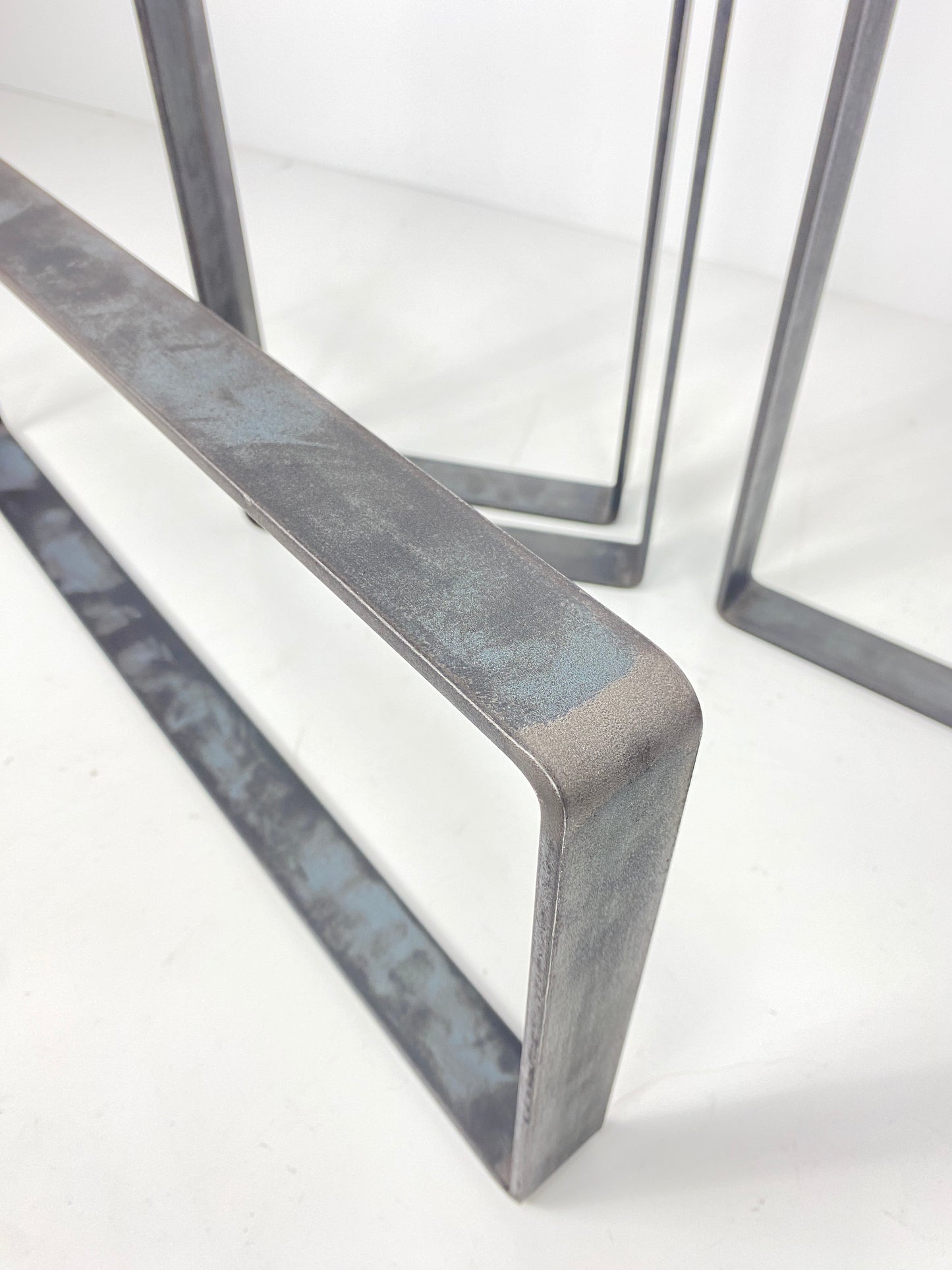 Console Table Leg, Hallway Metal Furniture Base, Feet Bench Desk Stands Modern Industrial Rustic Home Flat Bar 40X6mm