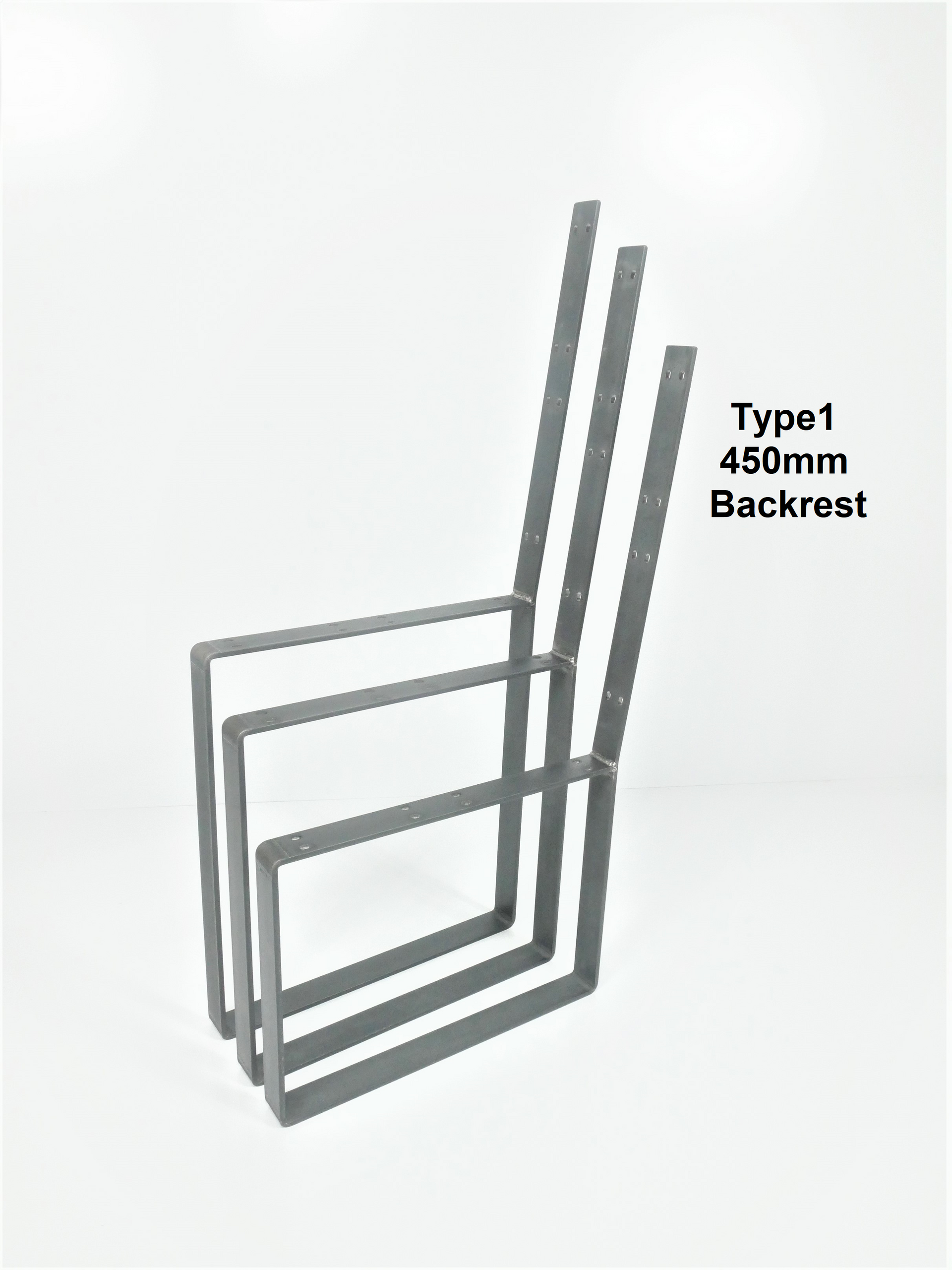Bench legs with online backrest