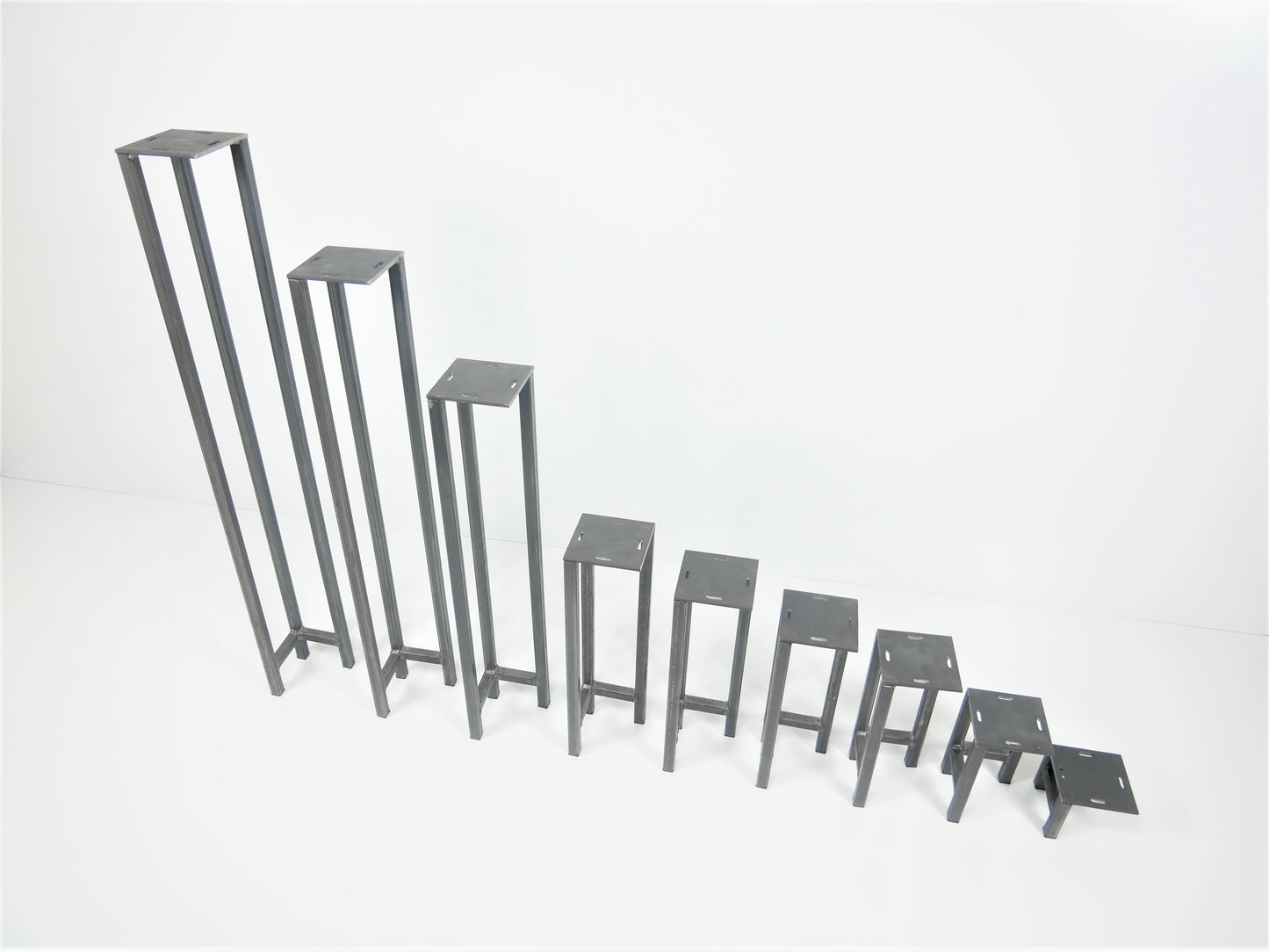 Table Leg Heavy Duty 20x20 Bench Desk Counter Top Breakfast Bar Table Furniture Feet Metal Base Cabinet Industrial Style Low Coffee Table, Weldpress Fabrication, Leicester Fabrication
