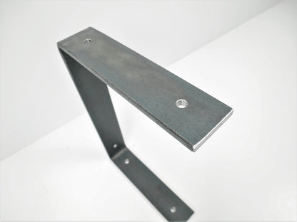 Double Shelf Bracket Heavy Duty DBR DIY Shelf Bracket Industrial Style Modern Scaffold Board Shelf Bedside Cabinet Shelving Flat Bar 40x6