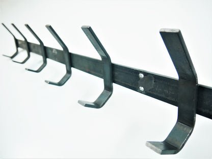  Coat Hook Rack, Wall Mounted Rack, Black Metal Coat Hooks, Bathroom Hanger, Sturdy Coat Hook, Towel Hook, Scarf Wall Hook, Robe Hook, Weldpress Fabrication, Leicester Fabrication