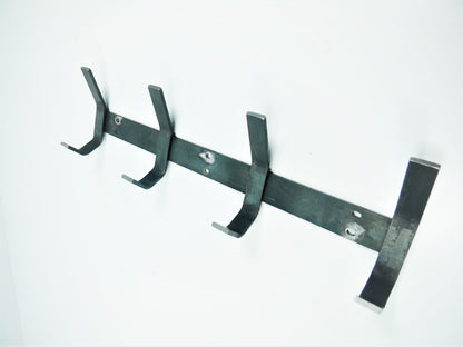  Coat Hook Rack, Wall Mounted Rack, Black Metal Coat Hooks, Bathroom Hanger, Sturdy Coat Hook, Towel Hook, Scarf Wall Hook, Robe Hook, Weldpress Fabrication, Leicester Fabrication