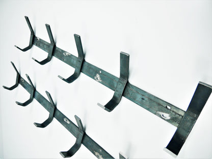  Coat Hook Rack, Wall Mounted Rack, Black Metal Coat Hooks, Bathroom Hanger, Sturdy Coat Hook, Towel Hook, Scarf Wall Hook, Robe Hook, Weldpress Fabrication, Leicester Fabrication