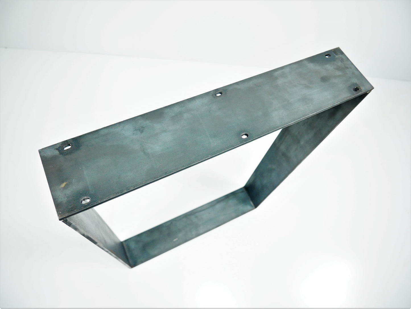 Metal Table Leg Strong Solid Flat Steel Table Console Desk Bench Steel Furniture Feet Raw Steel Industrial Style Metal Frame