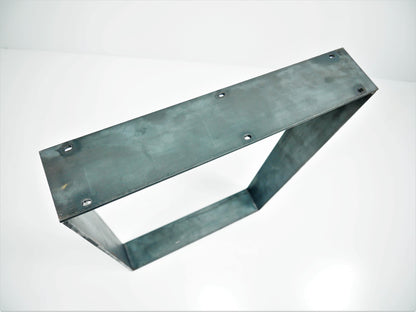 Metal Table Leg Strong Solid Flat Steel Table Console Desk Bench Steel Furniture Feet Raw Steel Industrial Style Metal Frame