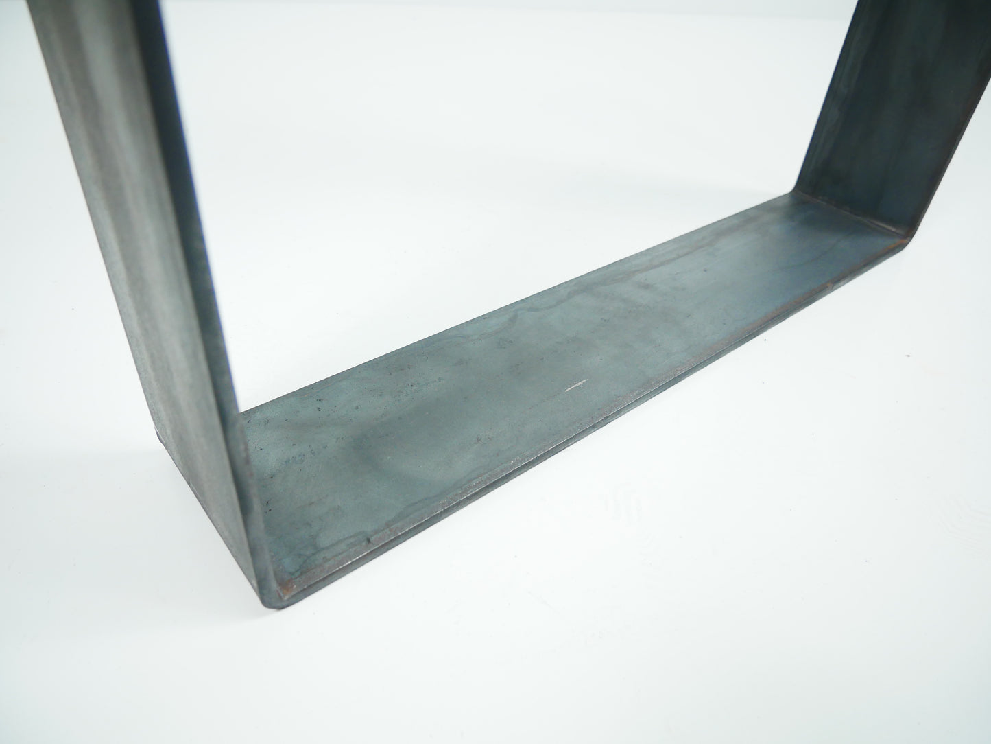 Metal Table Leg Strong Solid Flat Steel Table Console Desk Bench Steel Furniture Feet Raw Steel Industrial Style Metal Frame