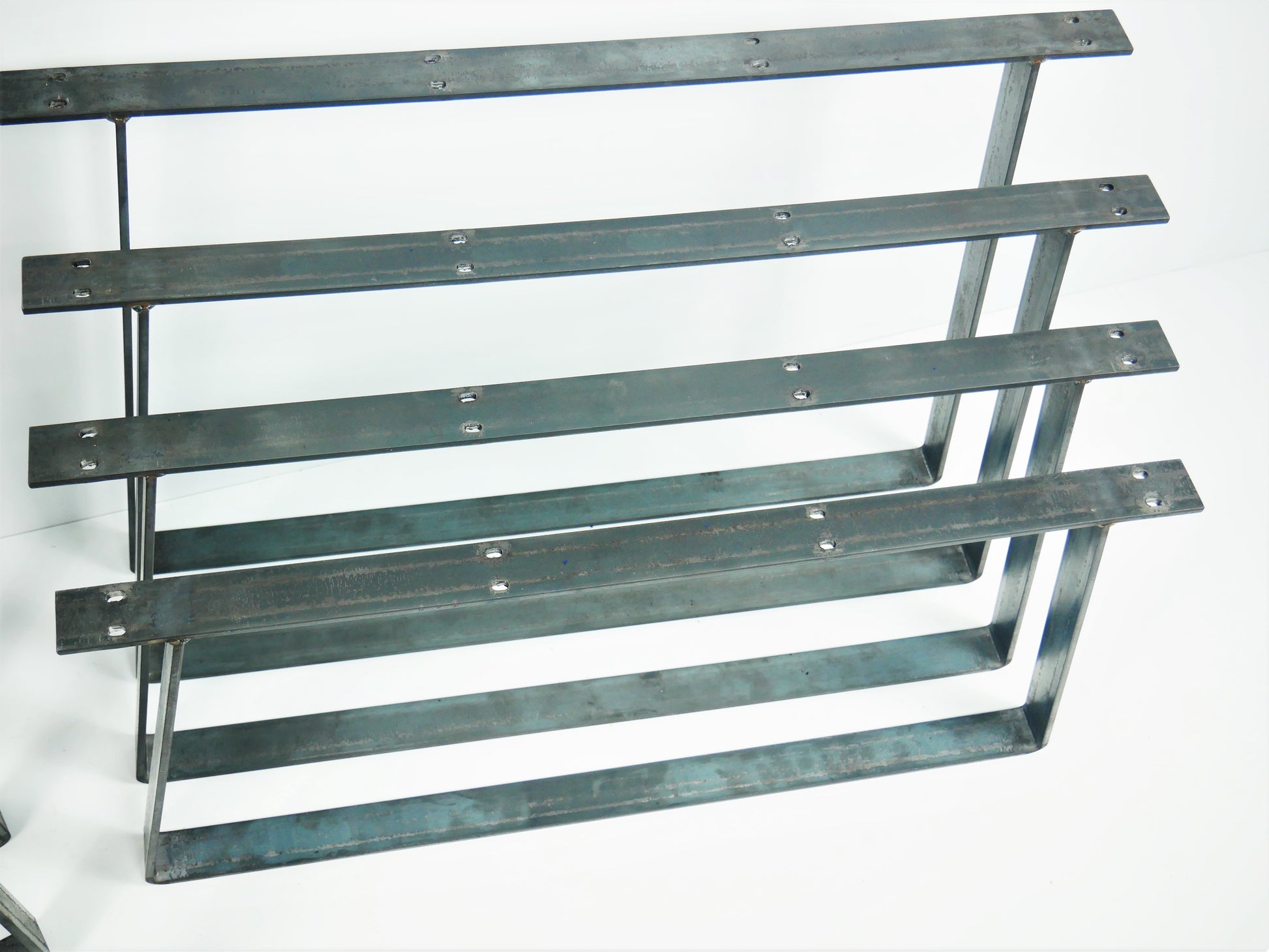 Custom Trapezium Table Leg Coffee Bench Leg Stand Desk Solid Steel Metal Frame TRTL40x6, Weldpress Fabrication, Leicester Fabrication