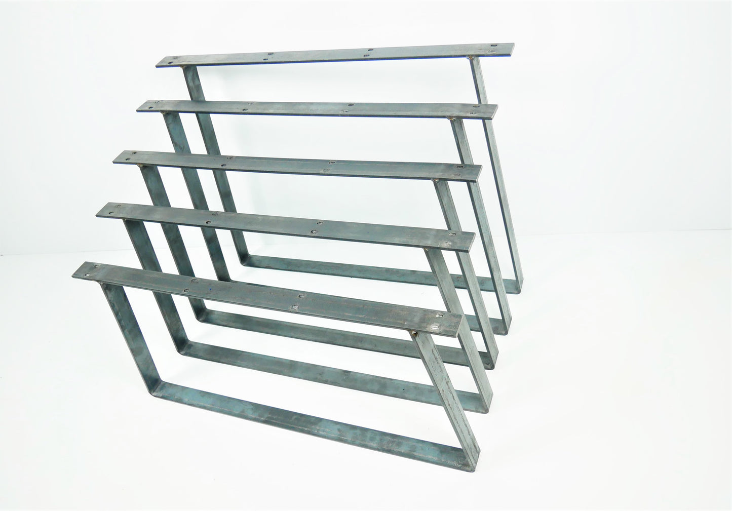 Custom Trapezium Table Leg Coffee Bench Leg Stand Desk Solid Steel Metal Frame TRTL40x6, Weldpress Fabrication, Leicester Fabrication