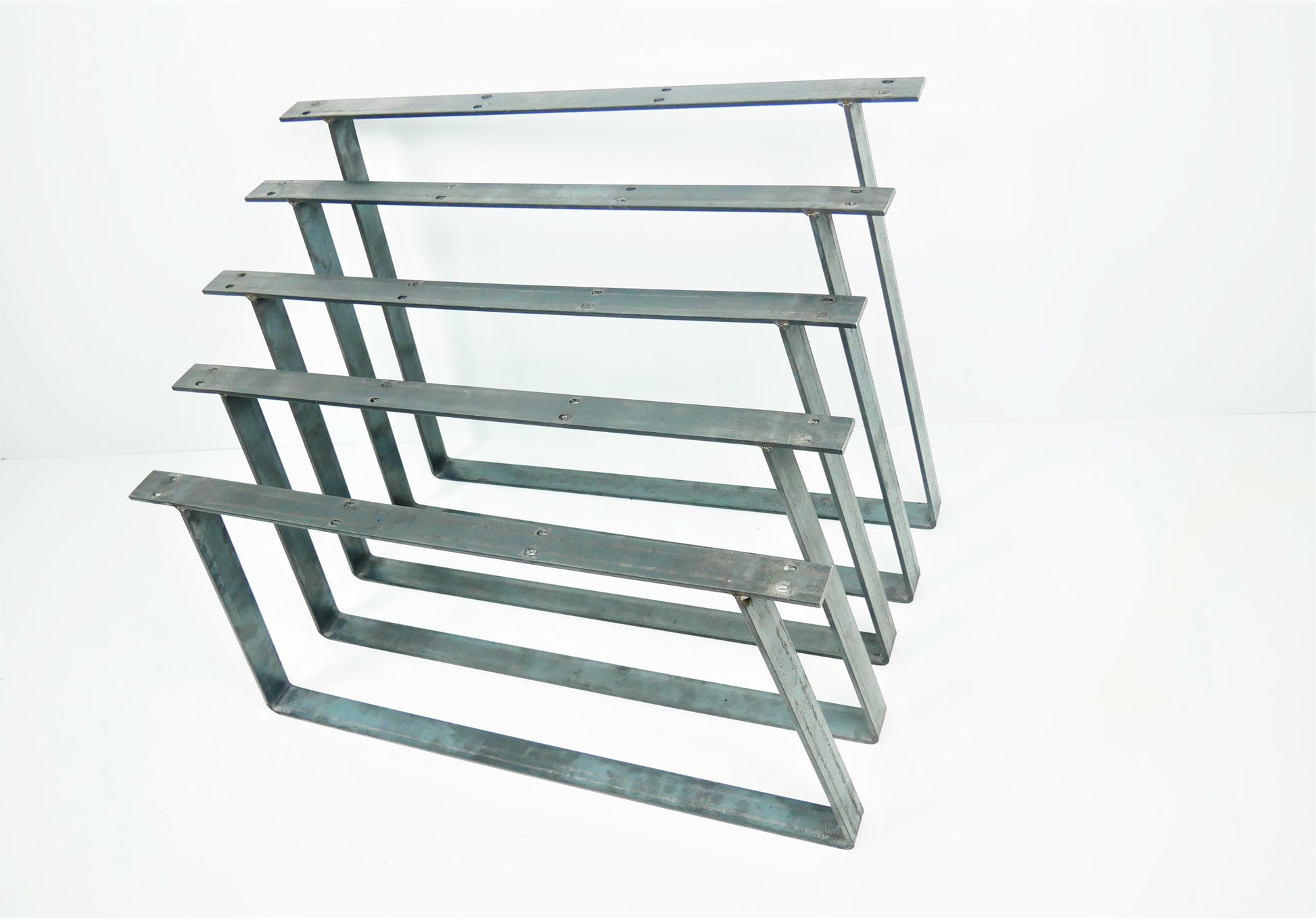 Custom Trapezium Table Leg Coffee Bench Leg Stand Desk Solid Steel Metal Frame TRTL40x6, Weldpress Fabrication, Leicester Fabrication