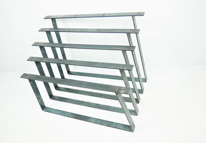 Custom Trapezium Table Leg Coffee Bench Leg Stand Desk Solid Steel Metal Frame TRTL40x6, Weldpress Fabrication, Leicester Fabrication