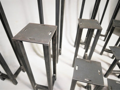 Table Leg Heavy Duty 20x20 Bench Desk Counter Top Breakfast Bar Table Furniture Feet Metal Base Cabinet Industrial Style Low Coffee Table